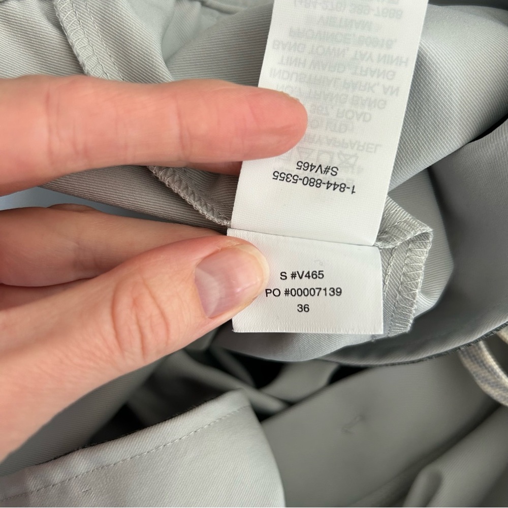 Vuori Meta Chino Slim Straight Pants Light Grey Size 36 - Picture 13 of 16